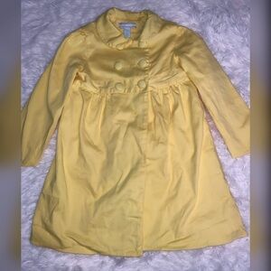Jillian’s Closet Yellow Long Girls Coat 4 4T